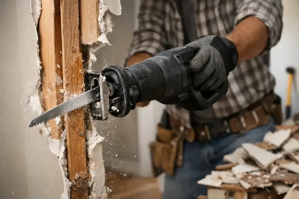 Reciprocating Saw Demolition for Remodels