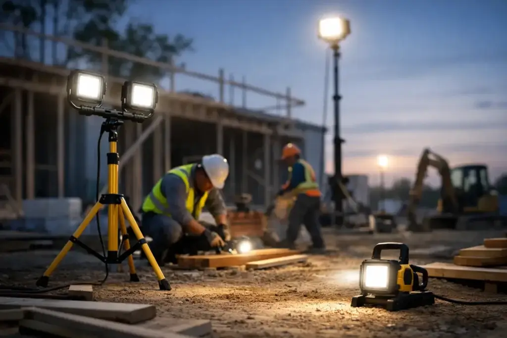 Portable Jobsite Lighting That Works Where You Do